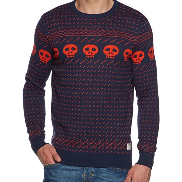 Originals by Jack Jones skull light sweater
